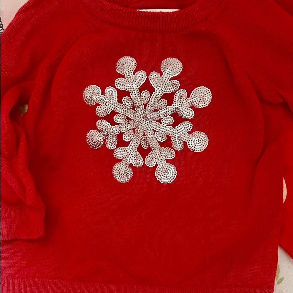 Red Snowflake Sweater